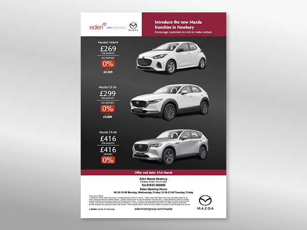 Eden Mazda Full size magazine ad